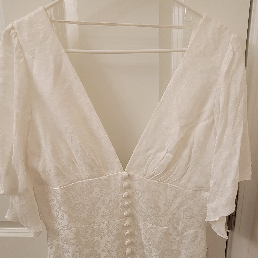 Jenny Yoo Lucinda Little White Dress 10 NWT